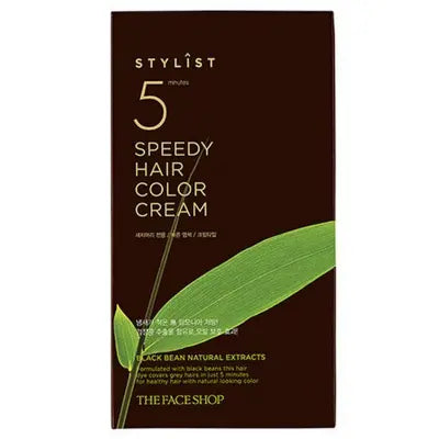 THE FACE SHOP TRS.ST 5SPEEDY HAIR Color Cream Natural Brown 20g*6ea 1Box (8ea)