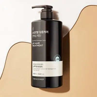 THE FACE SHOP ESSENTIAL DAMAGE CARE LPP HAIR TREATMENT 1000ml 1Box (8ea)