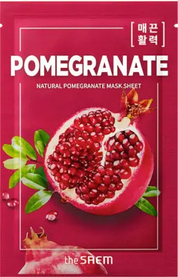 the saem Natural Pomegranate Mask Sheet 21ml 1Box (50ea)