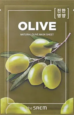 the saem Natural Olive Mask Sheet 21ml 1Box (50ea)
