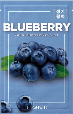 the saem Natural Blueberry Mask Sheet 21ml 1Box (50ea)