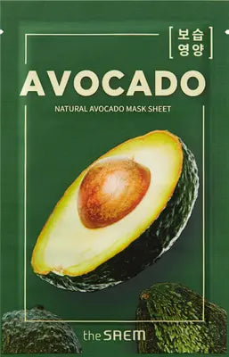 the saem Natural Avocado Mask Sheet 21ml 1Box (50ea)