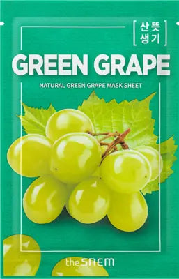 the saem Natural Green Grape Mask Sheet 21ml 1Box (50ea)