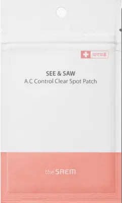 the saem See & Saw A.C Control Clear Spot Patch 1Box (30ea)