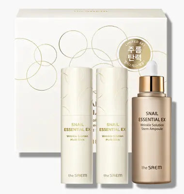 the saem Snail Essential EX Wrinkle Solution Multi Stick & Stem Ampoule Limited Set 1Box (12ea)