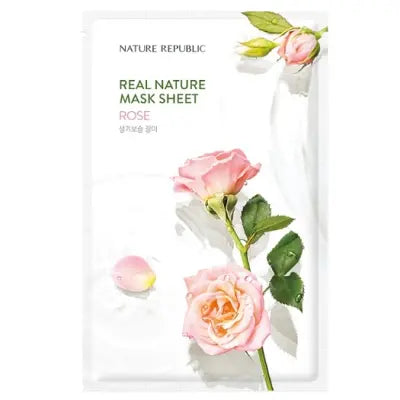 Nature Republic Real Nature Mask Sheet 23ml #Rose 1Box (40ea)