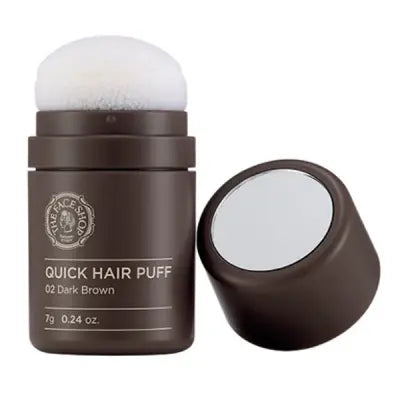 THE FACE SHOP Quick Hair Puff 02 Dark Brown 7g 1Box (96ea)