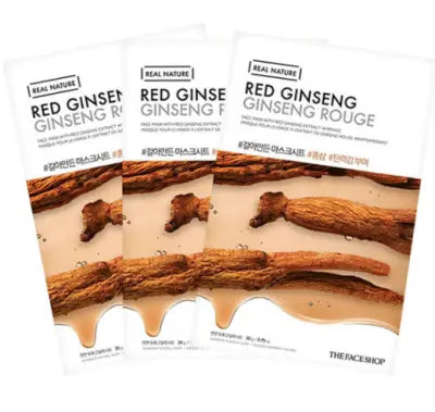 THE FACE SHOP The Face Shop Real Nature Red Ginseng Facial Mask Sheet 1Box (1ea)