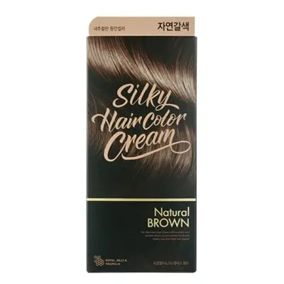 THE FACE SHOP STYLIST Silky HC Cream Natural Brown 201 60g+60g+10g 1Box (4ea)
