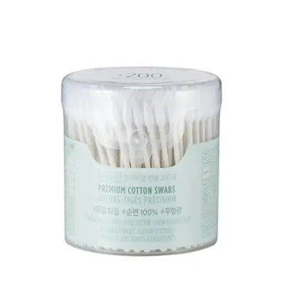 THE FACE SHOP PREMIUM COTTON SWABS 1Box (20ea)