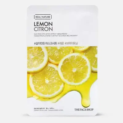 THE FACE SHOP Real Nature.Lemon Face Mask 20g 1Box (30ea)