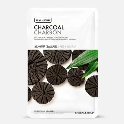 THE FACE SHOP REAL NATURE.CHARCOAL FACE MASK 20g 1Box (30ea)