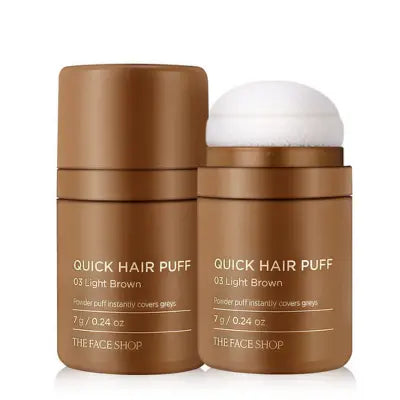 THE FACE SHOP Quick Hair Puff 03 Light Brown 7g 1Box (8ea)