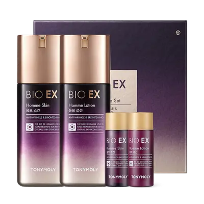 TONYMOLY BIO EX HOMME SKIN CARE SET 130ml+130ml+20ml*2 1Box (6ea)