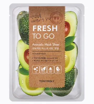 TONYMOLY Fresh To Go Avocado Mask Sheet 1ea 1Box (10ea)