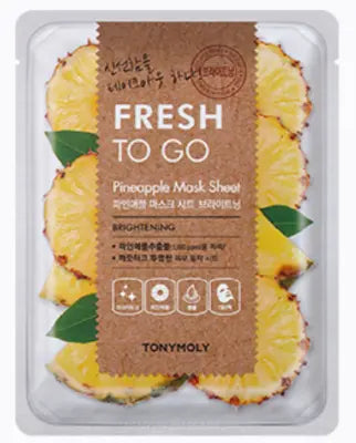 TONYMOLY Fresh To Go Pineapple Mask Sheet2 1ea 1Box (10ea)