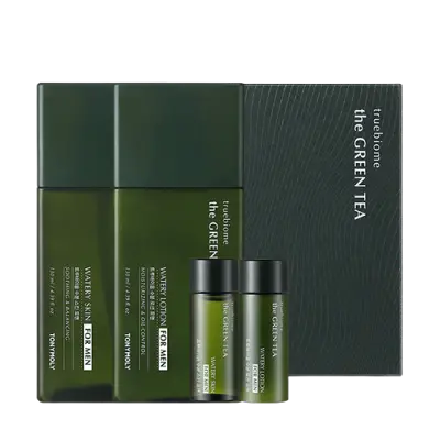 TONYMOLY THE GREEN TEA TRUE BIOME FOR MEN SET 130ml+130ml+20ml*2 1Box (6ea)