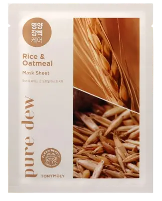TONYMOLY PURE DEW OATMEAL ALMOND NUTRITION MASK SHEET 23g 1Box (10ea)