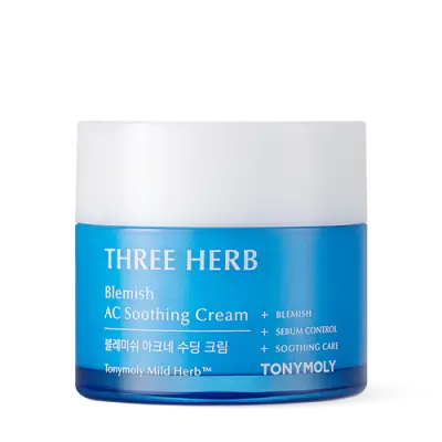 TONYMOLY Three-herb Blemish AC Soothing Cream 80ml 1Box (6ea)