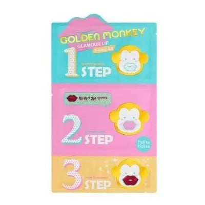 holikaholika Golden Monkey Glamour Lip 3-Step Kit 1Box (30ea)