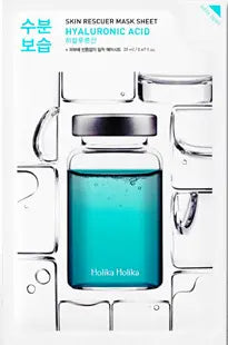 holikaholika Skin Rescue Mask Sheet - Hyaluronic Acid 1Box (30ea)