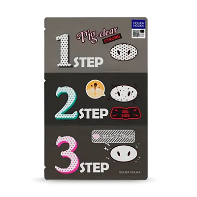 holikaholika Pig Clear Blackhead 3-step kit(strong) 1Box (30ea)