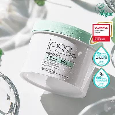 holikaholika Less On Skin Essence Pad(80pcs) 160ml 1Box (30ea)