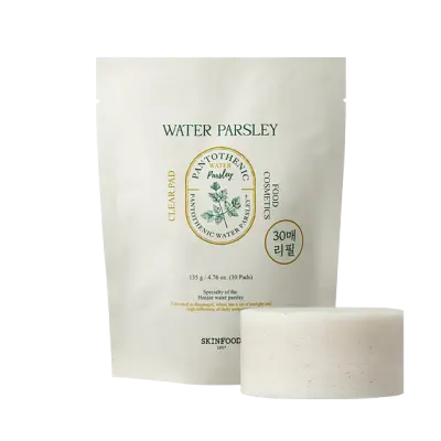 SKIN FOOD PANTOTHENIC WATER PARSLEY CLEAR PAD (30) 30EA/135g 1Box (10ea)