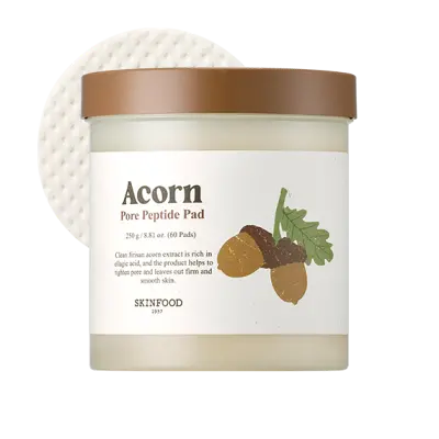 SKIN FOOD ACORN PORE PEPTIDE PAD 260g/60EA 1Box (10ea)