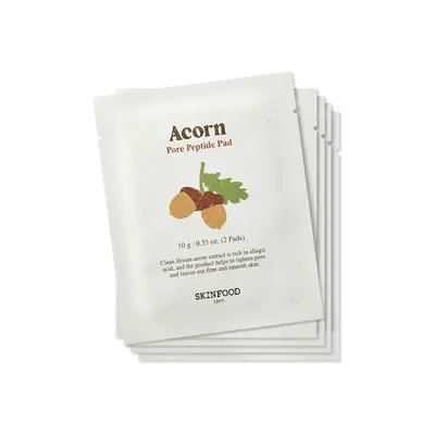 SKIN FOOD ACORN PORE PEPTIDE PAD POUCH SET 2EA*5ea 1Box (10ea)