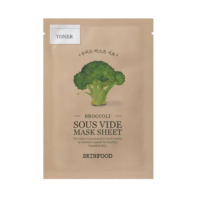 SKIN FOOD BROCCOLI SOUS VIDE MASK SHEET 18g 1Box (50ea)