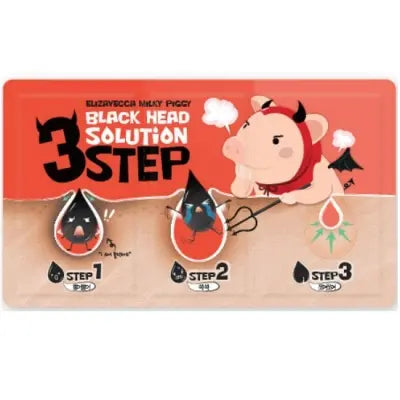 Elizavecca Milky Piggy Black Head Nose Pack (3Step) 6g 1Box (800ea)