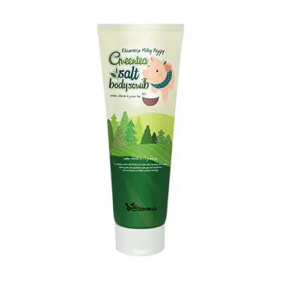 Elizavecca Milky Piggy GreenTea Salt Body Scrub 300g 1Box (50ea)