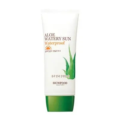 SKIN FOOD ALOE WATERY SUN WATERPROOF SPF50+ PA+++ 50ml 1Box (10ea)