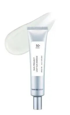 THANK YOU FARMER Sun Project Light Sun Essence SPF50+ PA+++ 40ml 1Box (100ea)