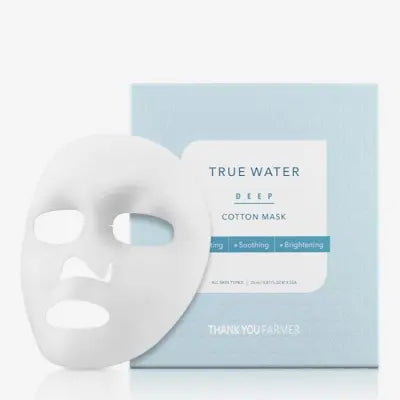 THANK YOU FARMER True Water Deep Cotton Mask 5pcs 25ml X 5pad 1Box (160ea)