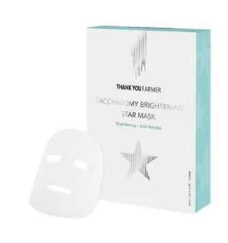 THANK YOU FARMER Saccharomy Brightening Star Mask 10pc 30ml X 10pad 1Box (40ea)