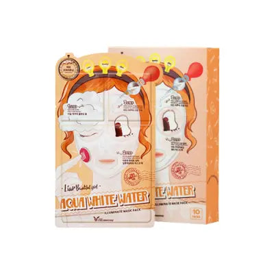 Elizavecca Liar Beautiful girl Aqua White Water Illuminate Mask Pack 25g 1Box (50ea)