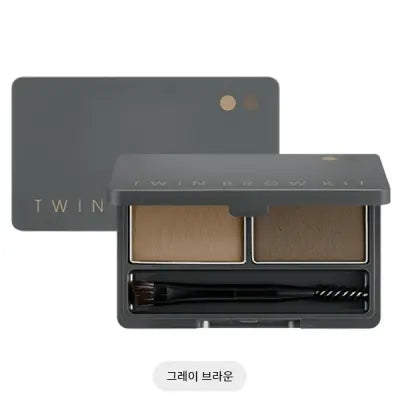 missha TWIN BROW KIT (NO.2/GRAY BROWN) 4.4G 1Box (6ea)
