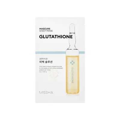 missha MASCURE WHITENING SOLUTION SHEET 28ML 1Box (20ea)