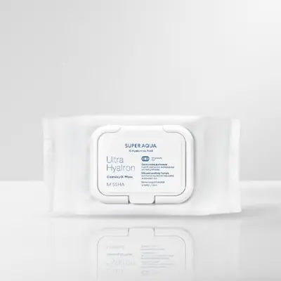missha SUPER AQUA ULTRA HYALRON CLEANSING OIL TISSUE 30PCS, 154ML 1Box (20ea)