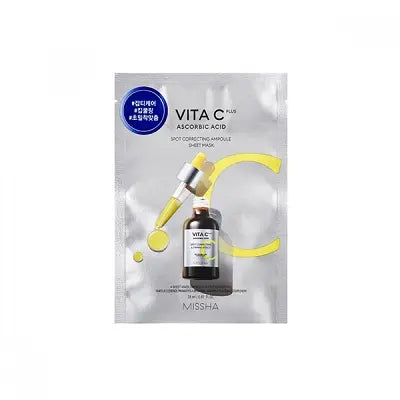 missha Vita C Plus Spot Correcting Ampoule Sheet Mask 26ml 1Box (10ea)