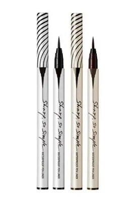 CLIO Sharp, So Simple Waterproof Pen Liner 0.65ml #002 Brown 1Box (1ea)