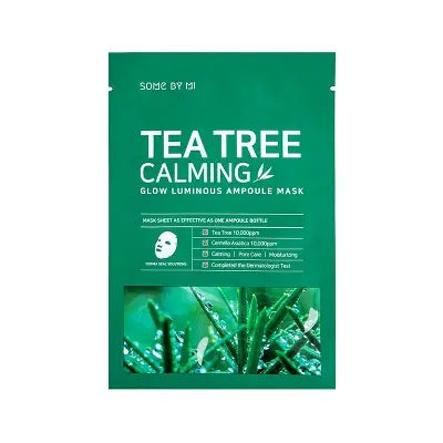 SOME BY MI 30 DAYS TEA TREE CALMING GLOW LUMINOUS AMPOULE MASK 25g*10ea 1Box (40ea)