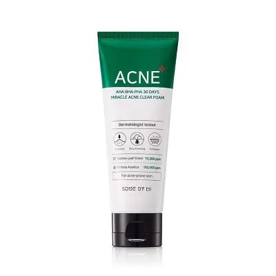 SOME BY MI Aha-Bha-Pha 30 Days Miracle Acne Clear Foam 100ml 1Box (50ea)