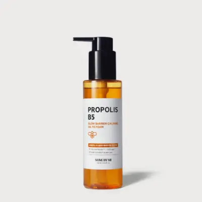 SOME BY MI PROPOLIS GLOW BARRIER CLAMING OIL TO FOAM 120ml 1Box (50ea)