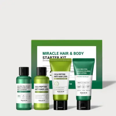 SOME BY MI MIRACLE HAIR & BODY STARTER KIT(4components) 1Box (50ea)