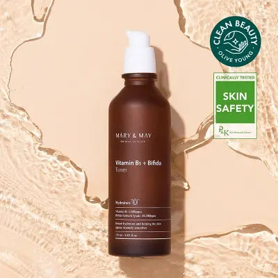 Mary&May Vitamin B5+Bifida Toner 120ml 1Box (20ea)