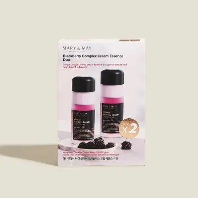 Mary&May Vegan Blackberry Complex Cream Essence Duo (140ml x2) 1Box (10ea)