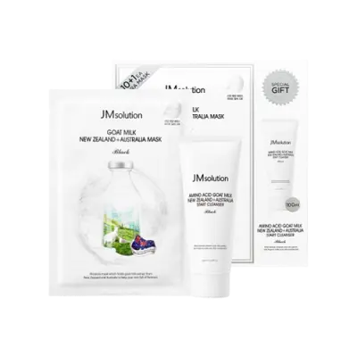 JM solution JMsolution Goat Milk New Zealand+Australia Mask Black Edition 30ml*11ea+100ml 1Box (1ea)